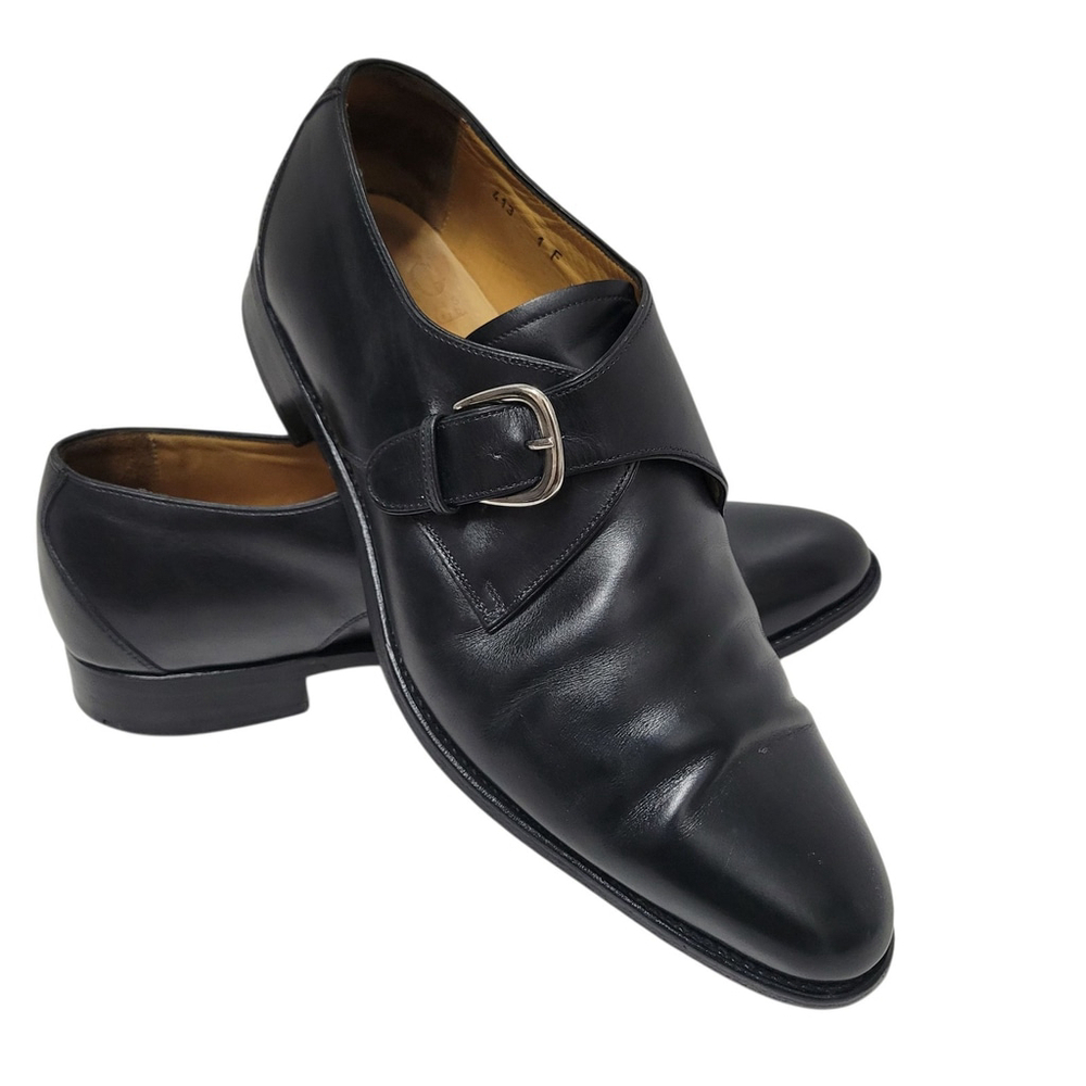 Loding Paris New Taylor Men Monk Strap Leather Shoes 9d Excellent Condition $499